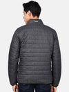 t-base Men Grey Colourblocked Lightweight Padded Jacket