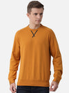 T-Base Men Mustard Yellow Pullover Sweatshirt