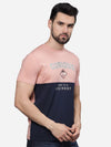 T-Base Men Colourblocked T-Shirt