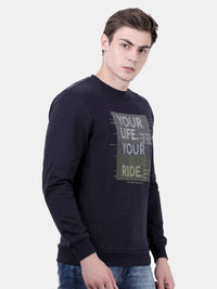 T-Base Printed Round Neck Sweatshirt