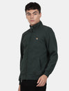 T-Base High Neck Front-Open Sweatshirt