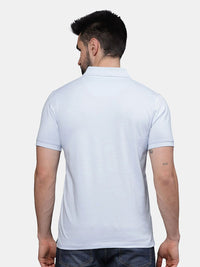 T-Base Men Polo Collar Applique T-Shirt