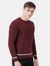 T-Base Men Maroon Sweater Vest