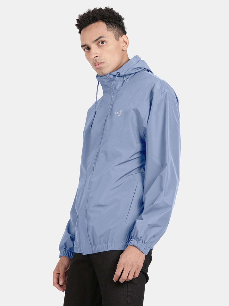 Waterproof Seam Sealed Reversible Rainwear Jacket : Storm Blue