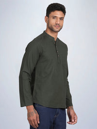 Full Sleeve Cotton Linen Kurta Shirt