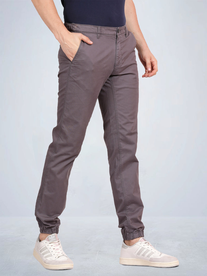 Grey Chino Style Joggers