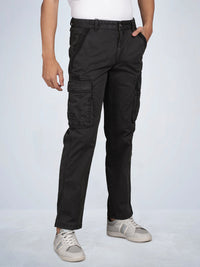 Solid Overdyed Cargo Pants