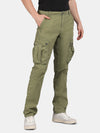 Duffel Bag Green Solid Cargo Pants