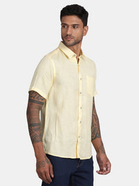 HALF SLEEVE PURE LINEN SHIRT