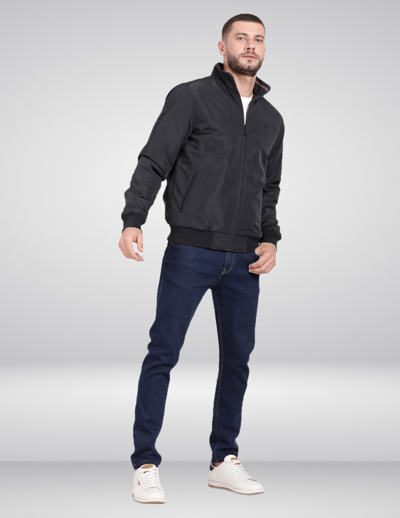 Bomber jacket with padding