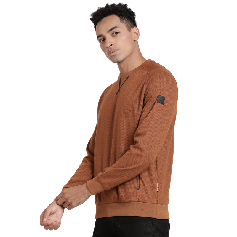 T-Base Round Neck Pullover Sweatshirt