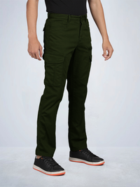 Solid Overdyed Cargo Pants