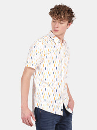 HALF SLEEVE COTTON PRINTED SHIRT