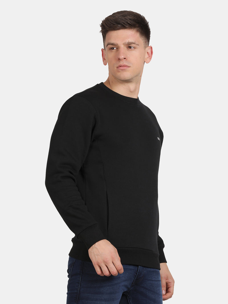 T-Base Men Solid Sweatshirt