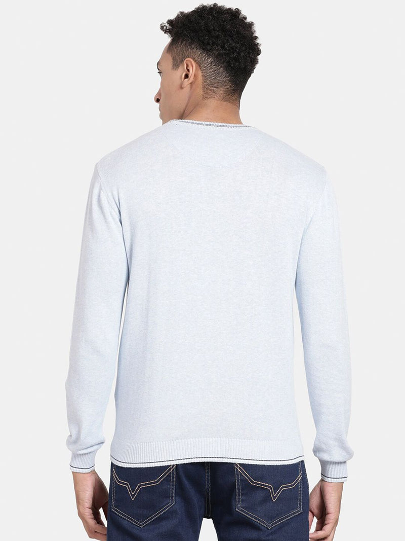 T-Base Men Round Neck Cotton Pullover Sweater