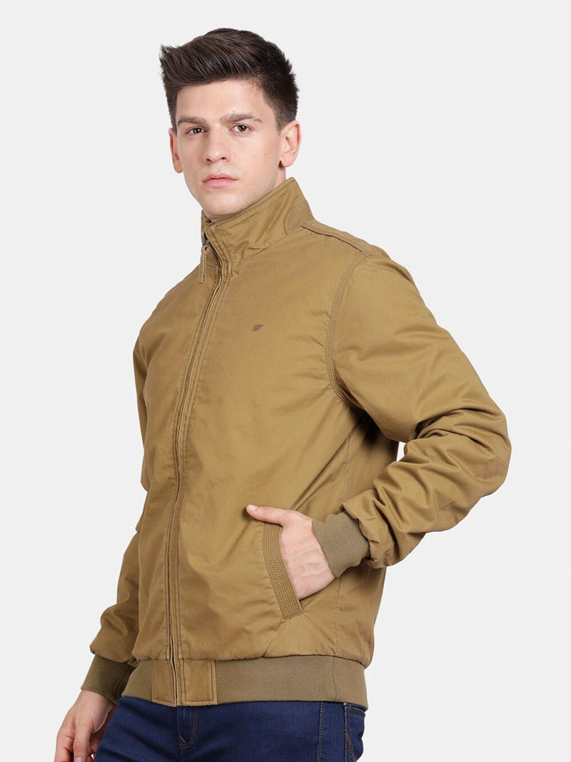 t-base Mock Collar Insulator Bomber Jacket