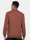 T-Base Mock Neck Front-Open Sweatshirt