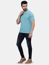 T-Base Men Polo Collar Pockets T-Shirt