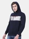 T-Base Men Navy Blue Printed Sweatshirt