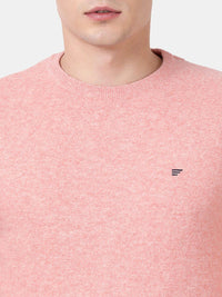 T-Base Men Pink Sweater Vest