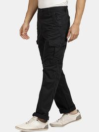 Blue Graphite Solid Cargo Pant