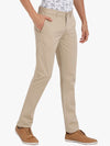 T-Base Men Cream-Coloured Core Chino Trousers