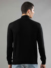 T-Base Men Black Ribbed Pullover