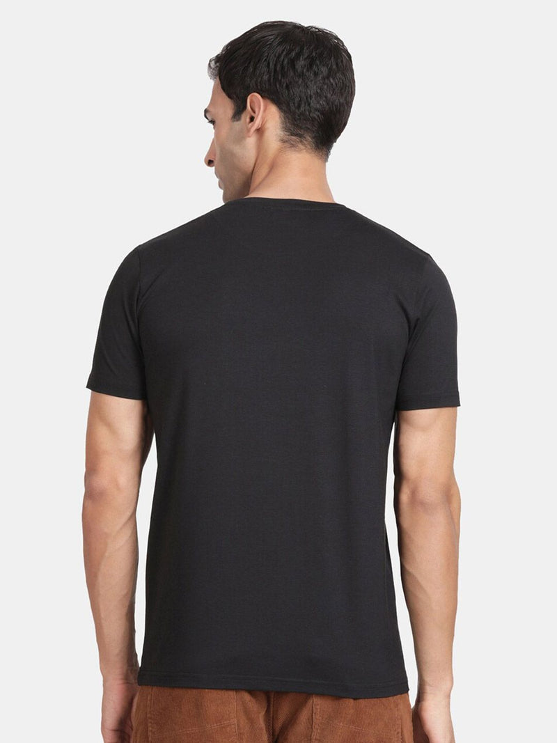 T-Base Round Neck Cotton Casual Relaxed Fit T-Shirt