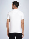 Half Sleeve Broken White Henley T-Shirt