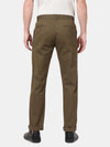 Dark Olive Cotton Twill Stretch Chino Pants