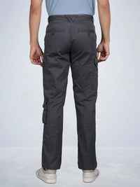 Solid Overdyed Cargo Pants