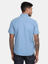 HALF SLEEVE COTTON TWILL SHIRT