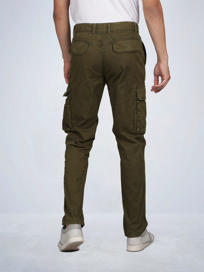 Solid Cargo Pants