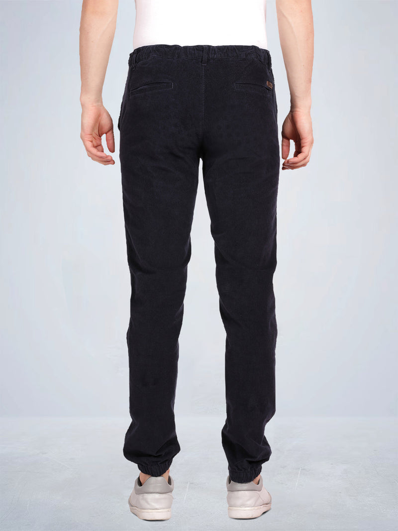 Navy Chino Style Corduroy Joggers