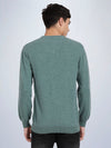 V Neck Lambswool Porcelain Full Sleeve Pullover