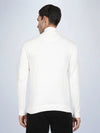 High Neck Broken White Full Sleeve Pullover