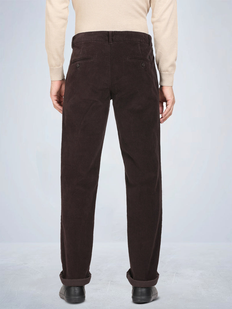 Coffee Corduroy Stretch Chino Pants