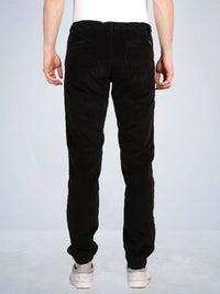 Black Chino Style Corduroy Joggers