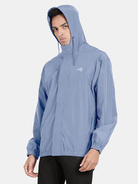 Waterproof Seam Sealed Reversible Rainwear Jacket : Storm Blue