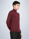 High Neck Port Wine Full Sleeve Pullover