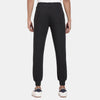 Black Melange Knitted Lower Track Pants