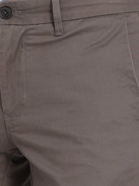 T-Base Men Brown Easy Wash Chinos Trousers