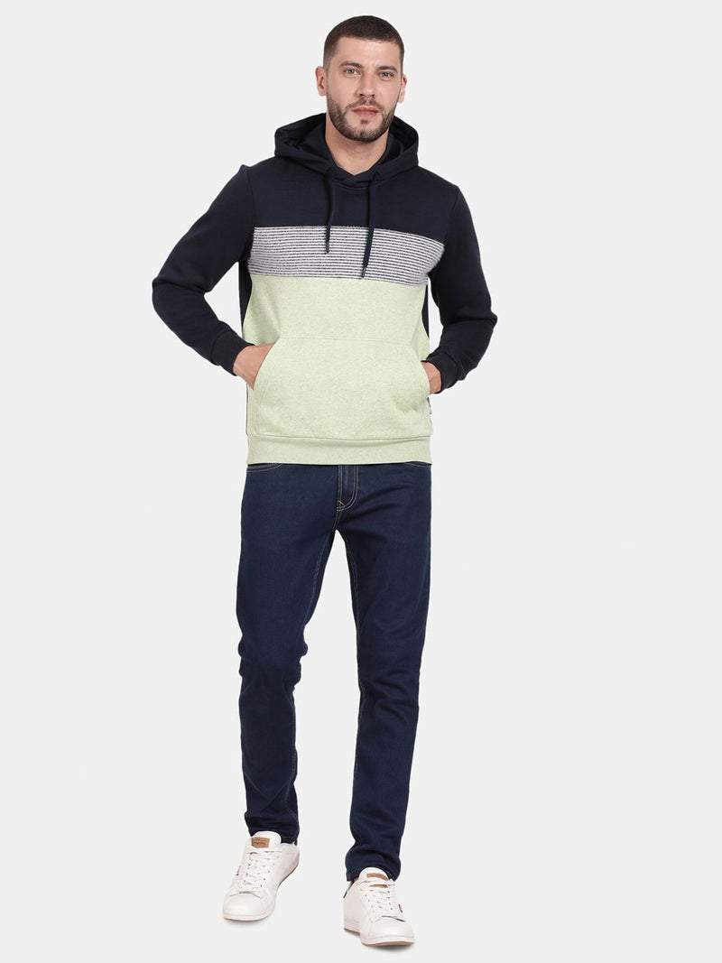 T-Base Colourblocked Hooded Sweatshirt