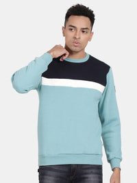 T-Base Colourblocked Round Neck Long Sleeve Sweatshirt