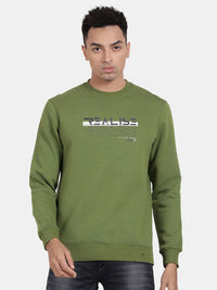 T-Base Typography Printed Pullover