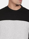 T-Base Men Colourblocked Pullover Sweatshirt