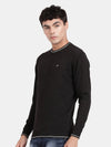 T-Base Round Neck Long Sleeves Cotton Pullover