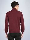 High Neck Port Wine Full Sleeve Pullover