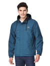 Waterproof Seam Sealed Reversible Teal Rainwear Jacket