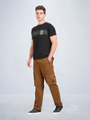 Solid Overdyed Cargo Pants